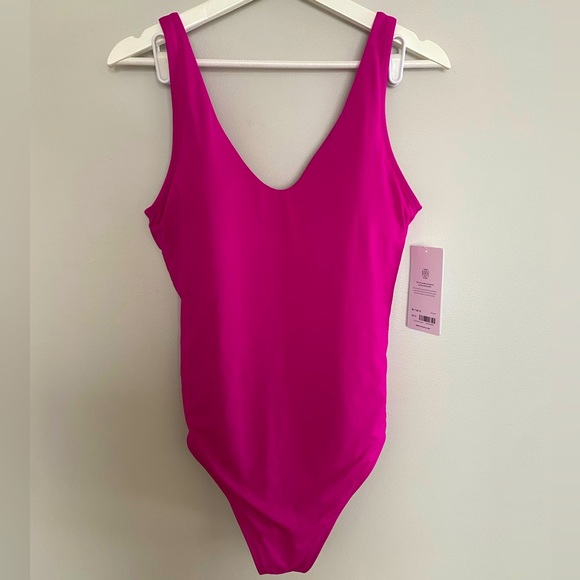 Athleta Pink One Piece Swimsuit NEW with tags - Picture 1 of 7